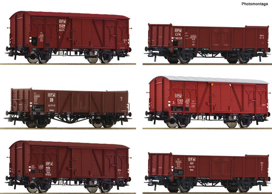 Roco OPW 60yr Wagon Set (6) III RC6600098 HO Gauge