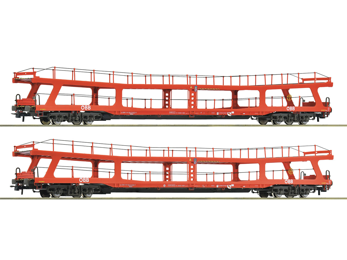 Roco OBB DDm Car Transporter Set (2) VI RC6600105 HO Gauge