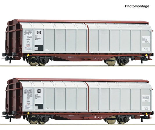 Roco DB Hbbis Sliding Wall Wagon Set (2) IV RC6600111 HO Gauge