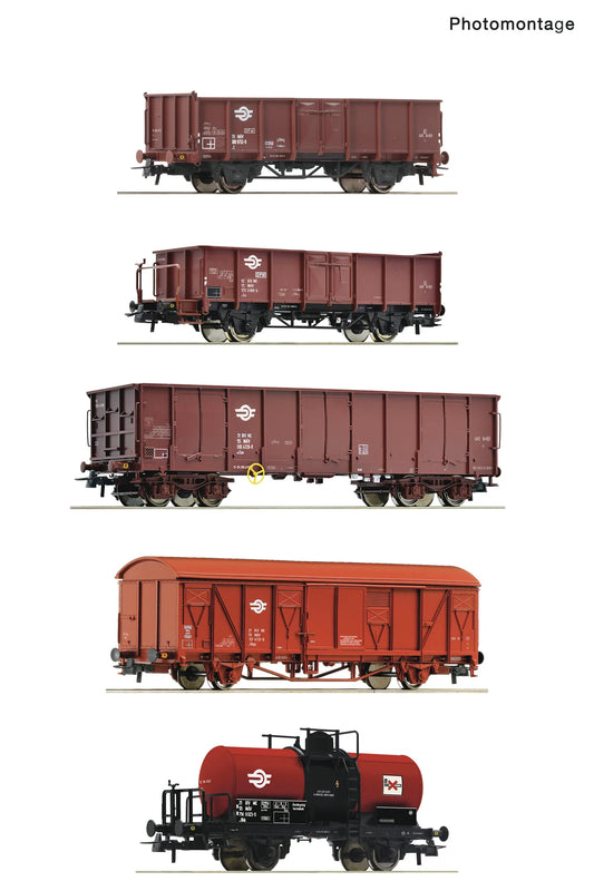 Roco MAV E/Eas/Es/Gbgs/Uhk Wagon Set (5) IV RC6600126 HO Gauge