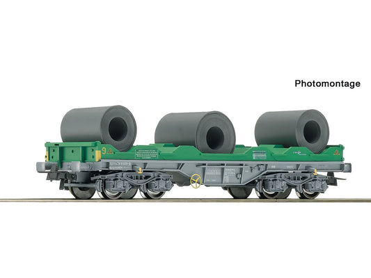 Roco 6600139 RENFE Shimmns Coil Transport Wagon w/Steel Coil Load V HO Gauge
