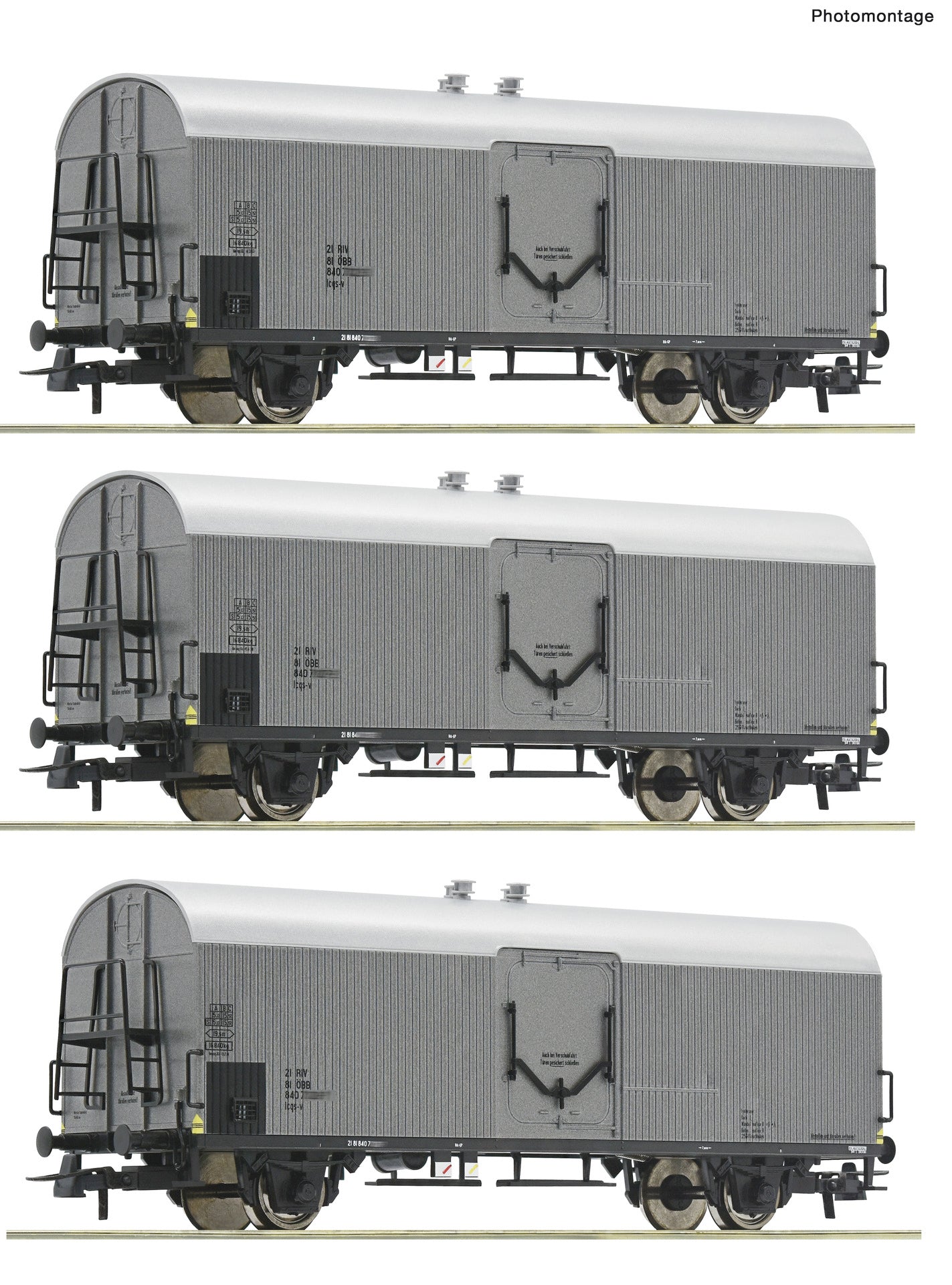 Roco OBB Icrs-v Refrigerated Wagon Set (3) IV RC6600140 HO Gauge