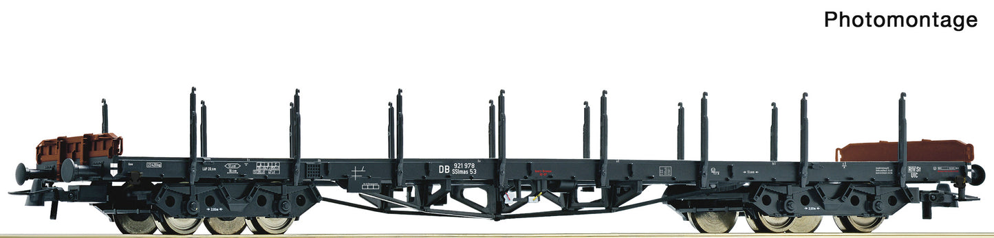 Roco DB SSlmas53 Bogie Stake Wagon III RC6600189 HO Gauge
