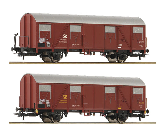 Roco 6600248 DBP Post 2s-t/11 Covered Van Set (2) IV HO Gauge