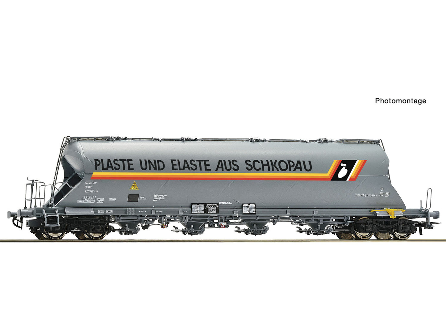 Roco 6600254 DR Uacs-y Dust Silo Bogie Wagon IV HO Gauge