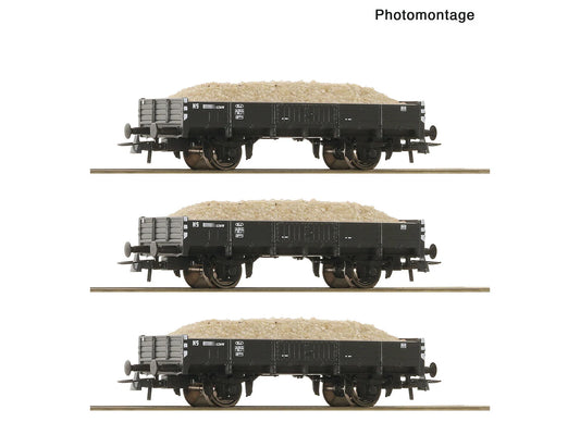 Roco 6600259 NS GZMK Sand Wagon Set (3) III HO Gauge