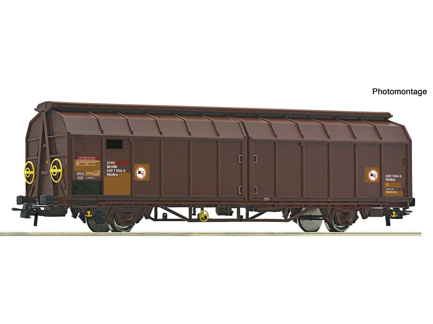 Roco 6600266 DSB Hbbilins Sliding Wall Wagon V HO Gauge