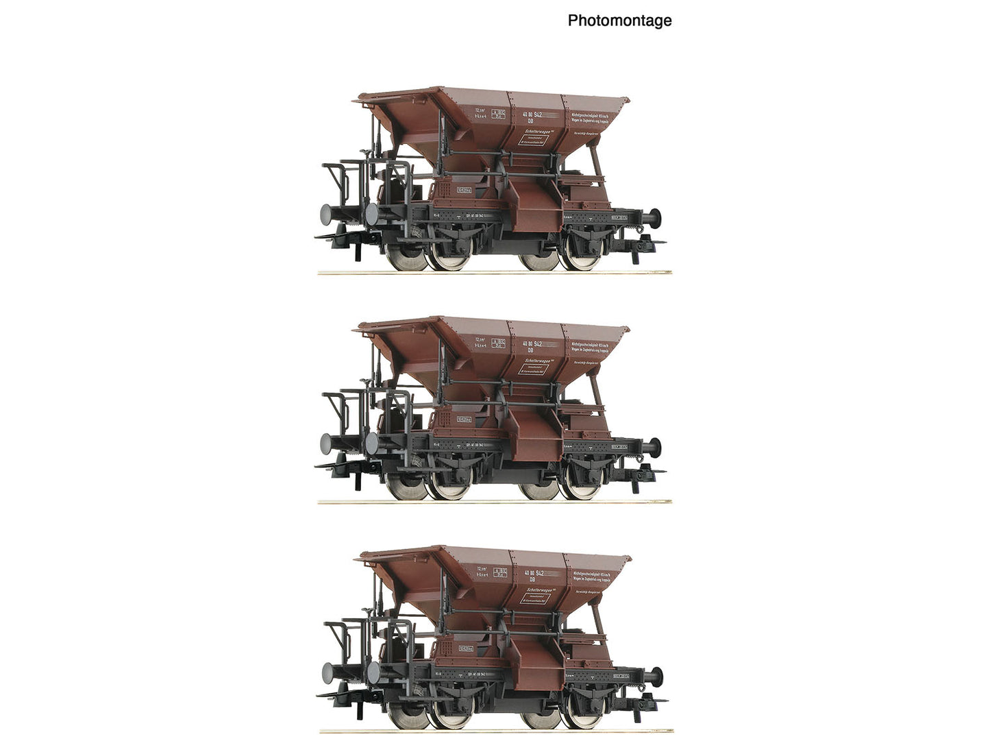 Roco 6600269 DB Talbot Ballast Hopper Wagon Set (3) IV HO Gauge