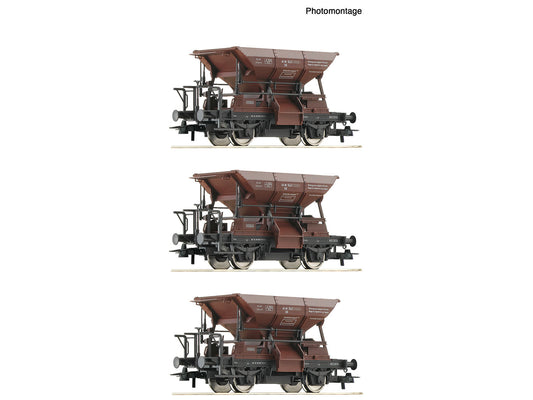 Roco 6600269 DB Talbot Ballast Hopper Wagon Set (3) IV HO Gauge