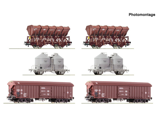 Roco 6600329 Shunting Yard Bulk Wagon Retailer Display Pack (6) HO Gauge