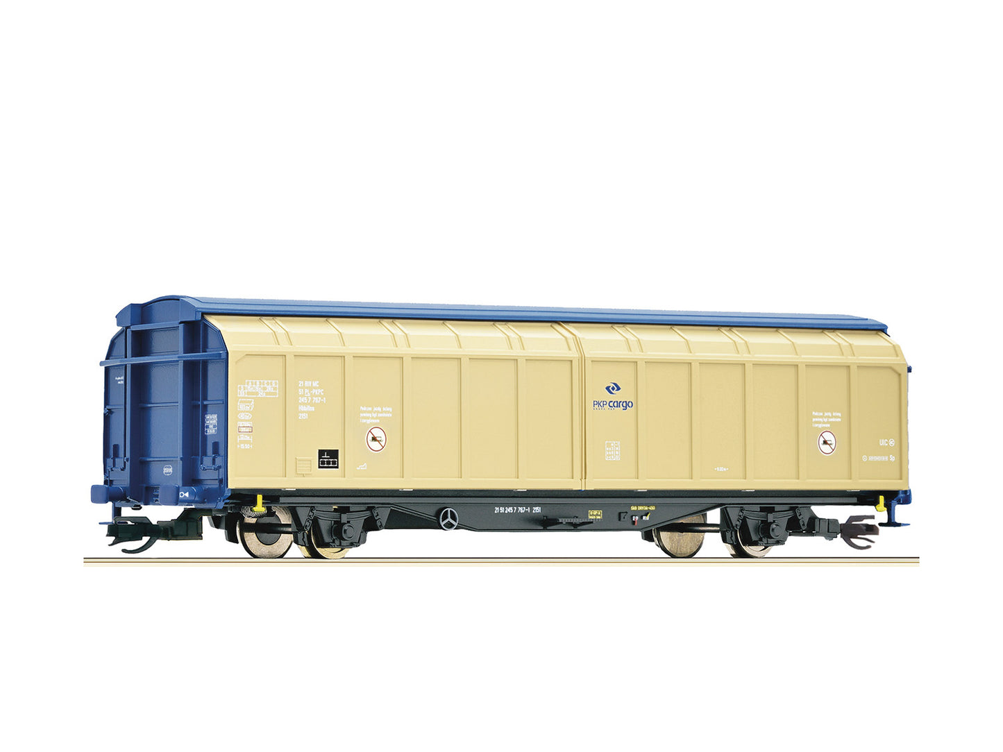 Roco PKP Cargo Hbbillns Sliding Wall Wagon VI RC6680010 TT Gauge