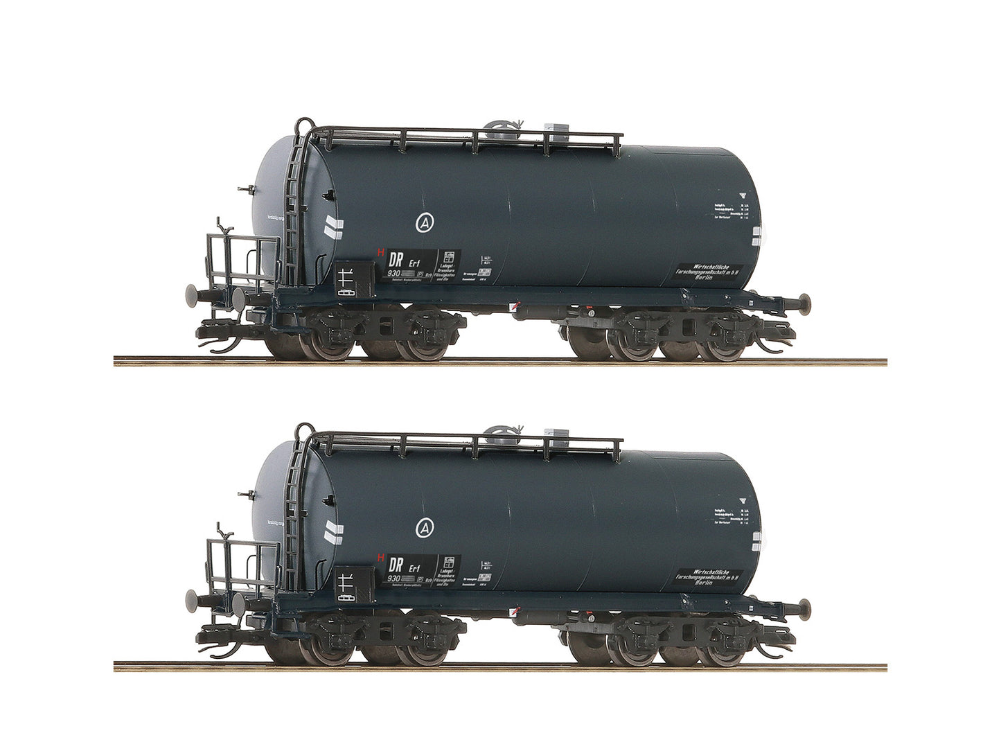 Roco DRG ZZw Bogie Tank Wagon Set (2) II RC6680021 TT Gauge