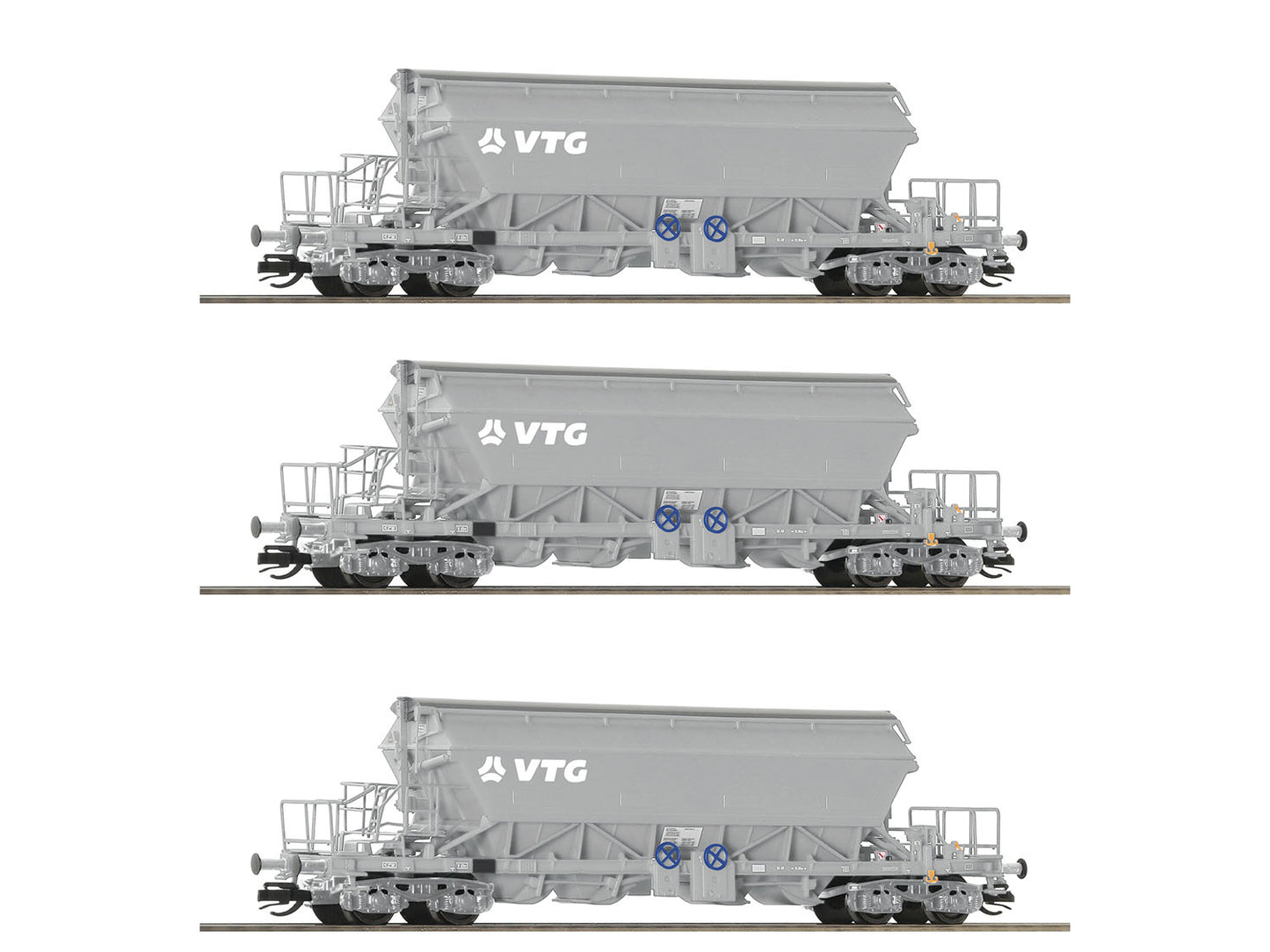 Roco VTG Taoos Bogie Hopper Wagon Set (3) VI RC6680030 TT Gauge