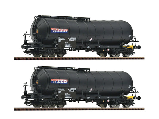 Roco NACCO Bogie Tank Wagon Set (2) V RC6680035 TT Gauge