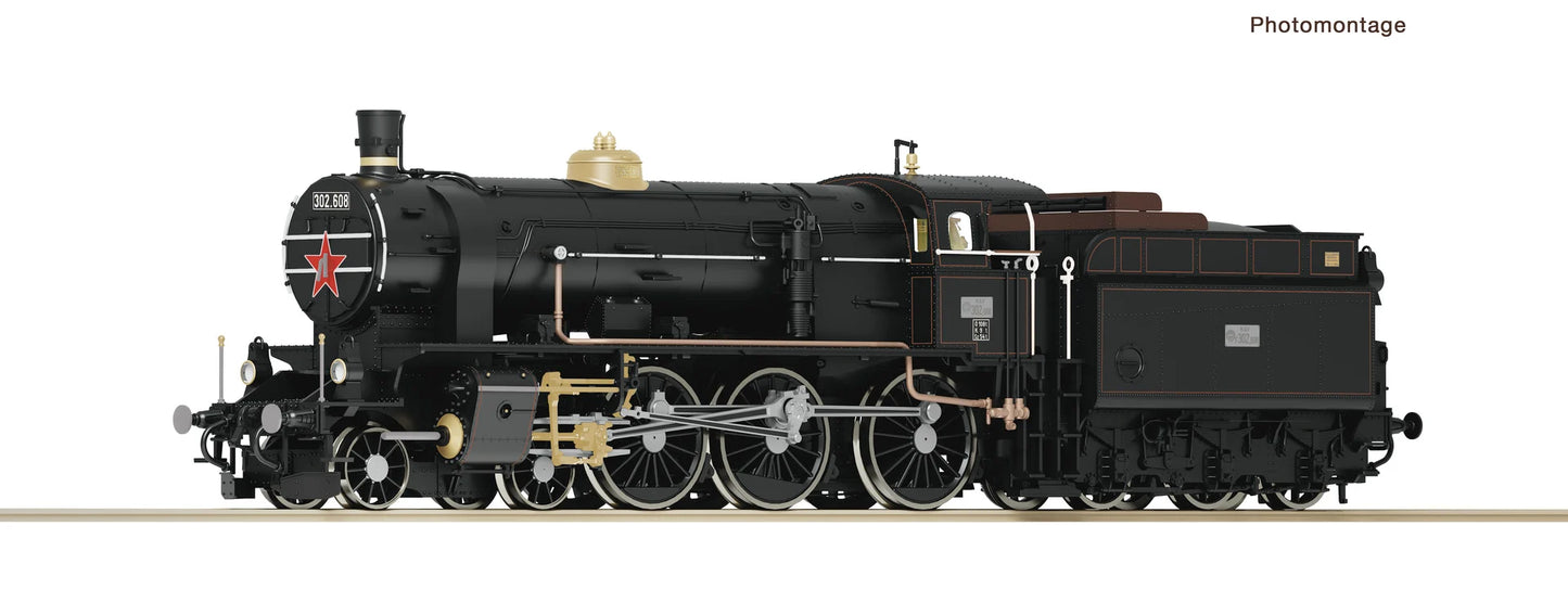 Roco MAV Rh302 Steam Locomotive III (DCC-Sound) RC7110025 HO Gauge