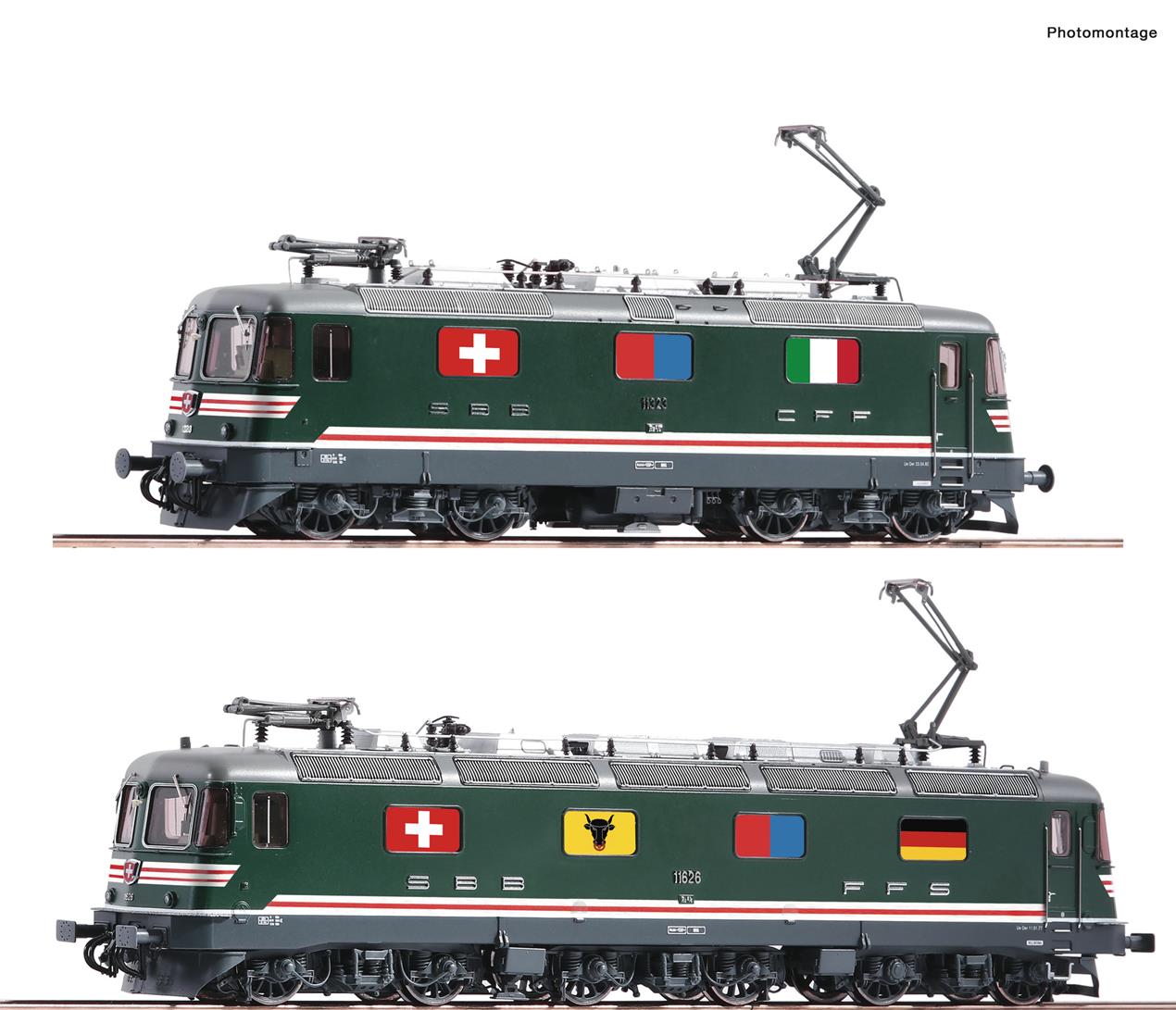 Roco 71415 SBB Re10/10 11323/626 Electric Double Unit IV (DCC-Sound) HO