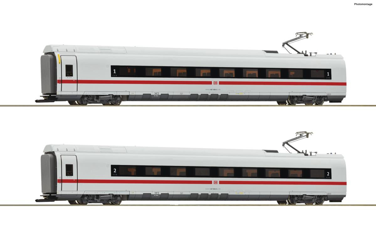 Roco DBAG BR407 Intermediate Coach Set (2) VI RC72096 HO Gauge