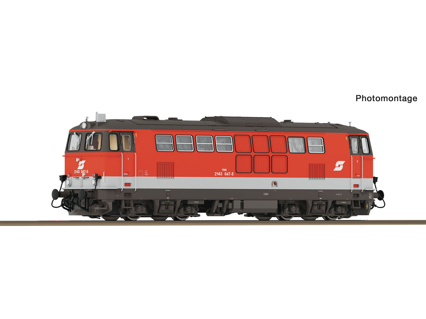 Roco 7300092 OBB Rh2143 047-5 Diesel Locomotive V HO Gauge