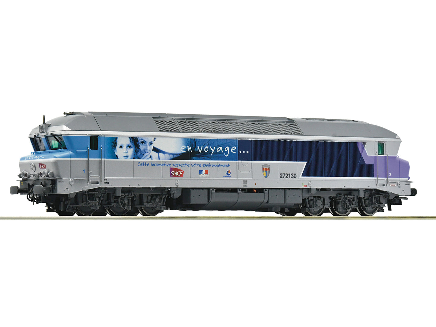 Roco SNCF en voyage CC 72130 Diesel Locomotive V (~AC-Sound) HO Gauge RC7320027