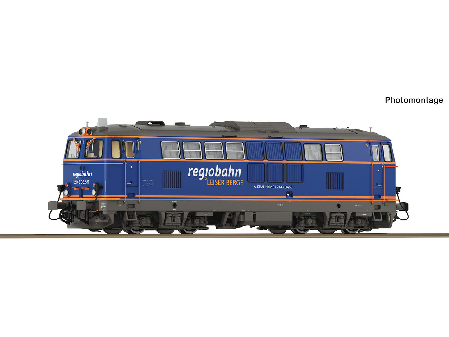 Roco 7320093 Regiobahn Rh2143 062-5 Diesel Locomotive VI (~AC-Sound) HO Gauge