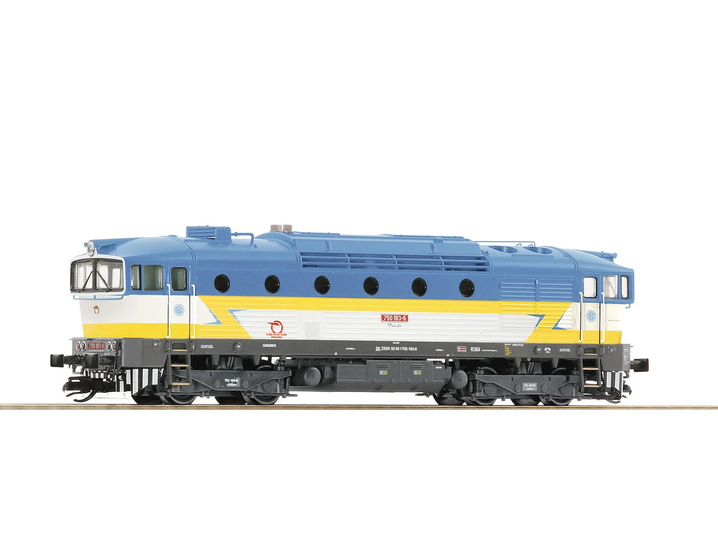 Roco ZSSK Rh750 183-6 Diesel Locomotive V RC7380028 TT Gauge