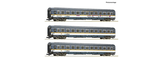 Roco Alex Eurofima Coach Set (3) VI RC74018 HO Gauge