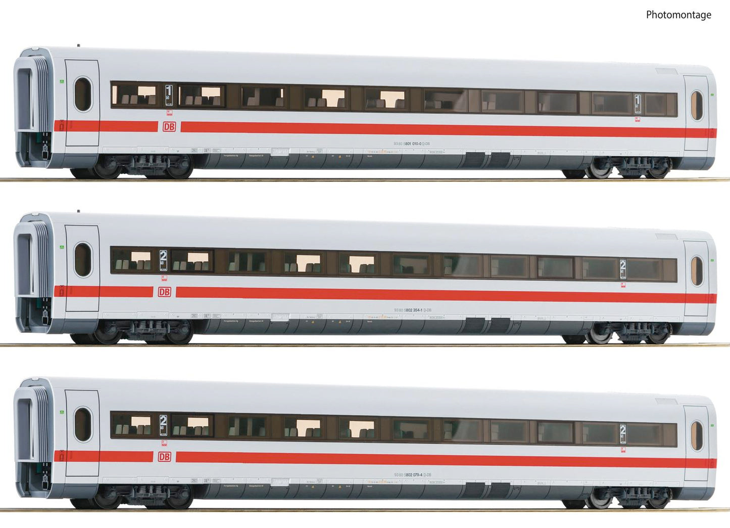 Roco 74031 DBAG ICE1 Coach Set 4 (3) VI HO