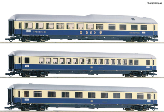 Roco 74049 DB F21 Rheinpfeil Coach Set 2 (3) III HO