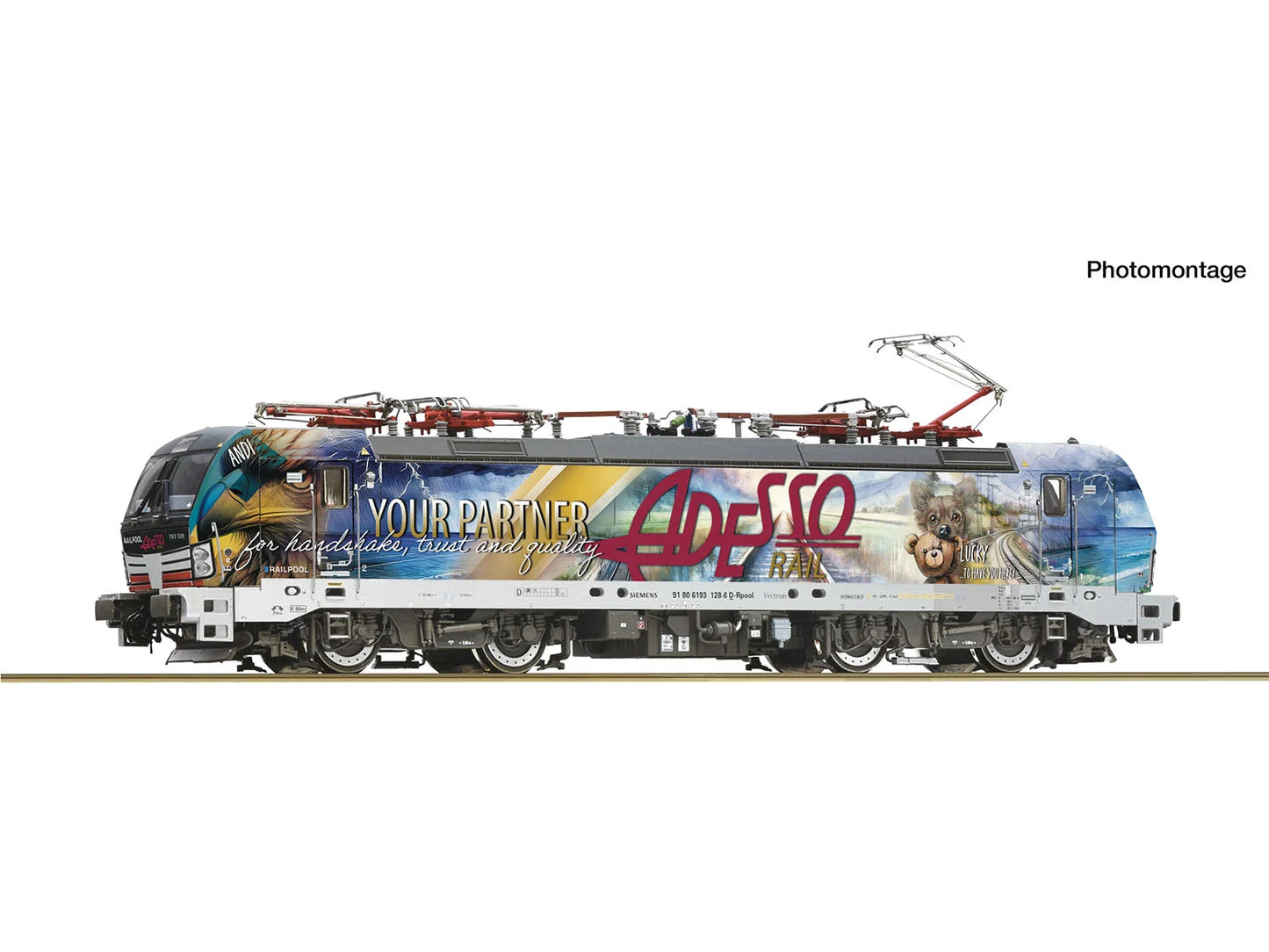 Roco 7500194 Adesso Rail BR193 128-6 Electric Locomotive VI HO Gauge
