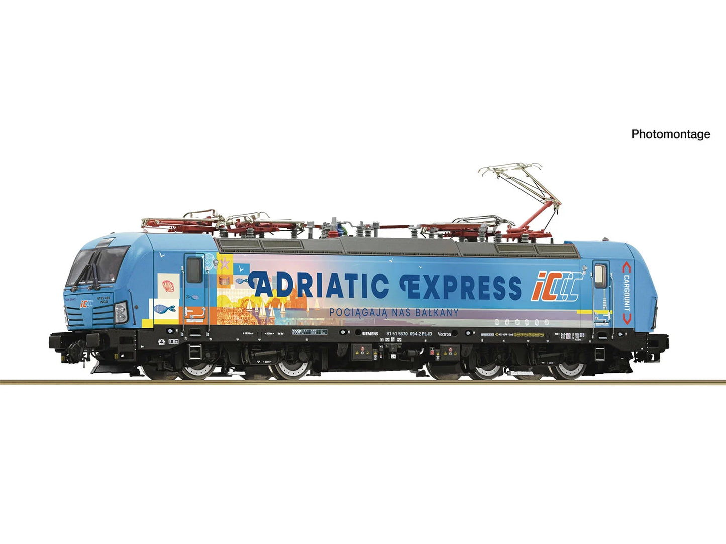Roco 7500196 PKP ICC 370 094-2 Adriatic Express Electric Locomotive VI HO Gauge