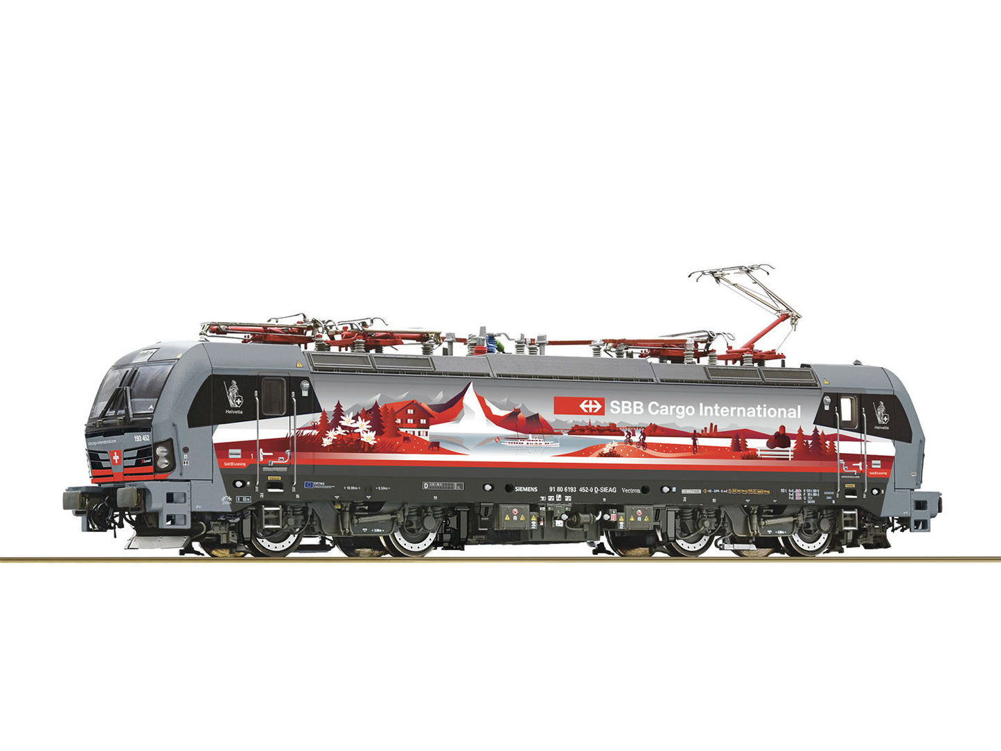Roco 7510073 SBB Cargo BR193 452-0 CH Electric Loco VI (DCC-Sound) HO Gauge