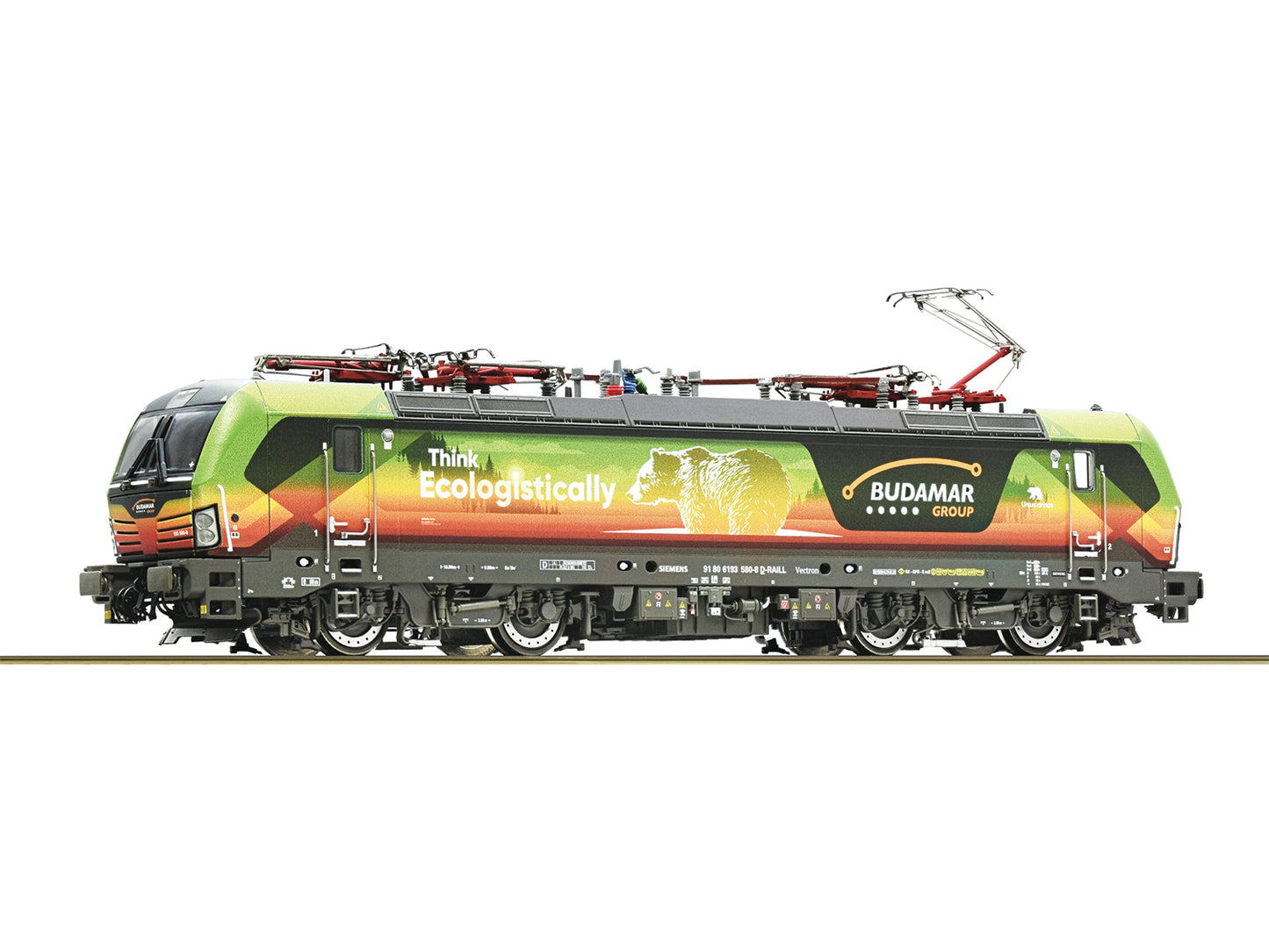 Roco Budamar BR193 580-8 Electric Locomotive VI (~AC-Sound) HO Gauge RC7520063