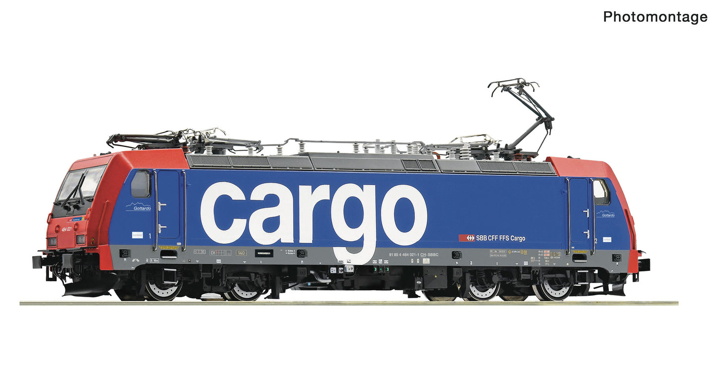 Roco SBB Cargo Re 484 021-1 Electric Locomotive VI (AC-Sound) RC7520120 HO Gauge
