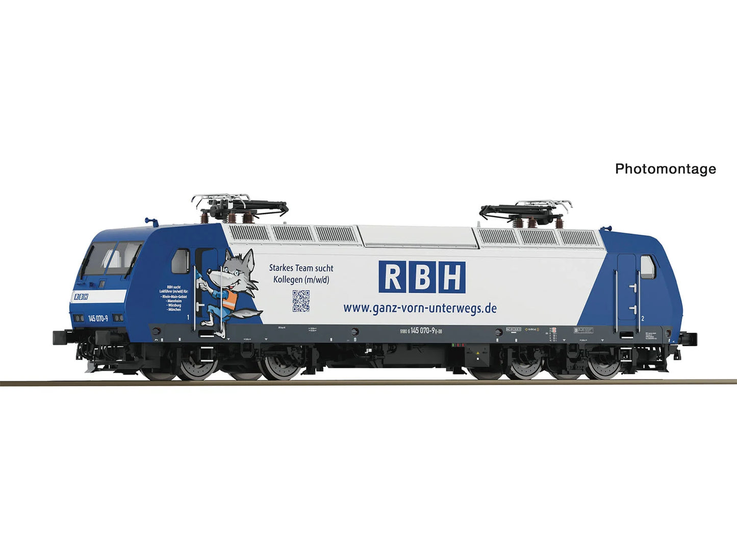 Roco 7520178 RBH BR145 070-9 Electric Locomotive VI (~AC-Sound) HO Gauge