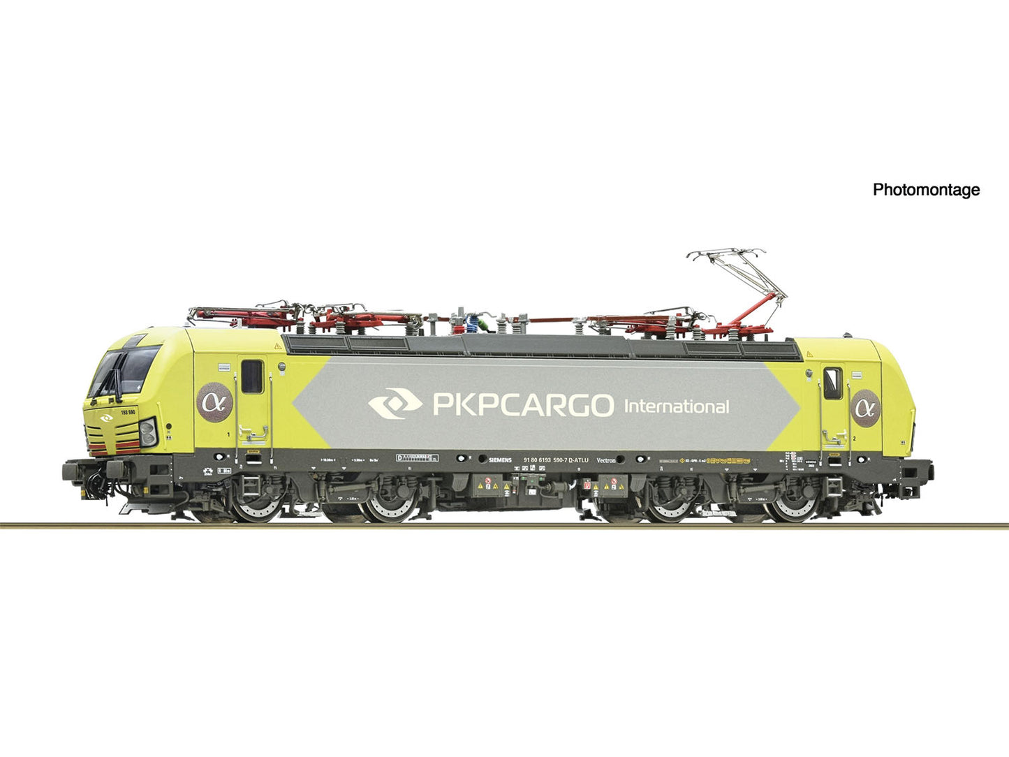 Roco PKP Cargo BR193 590-7 Electric Locomotive VI (~AC-Sound) RC7520203 HO Gauge