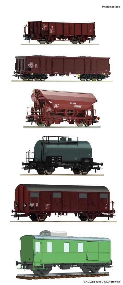 Roco 76030 DR Wagon Set (6) IV HO