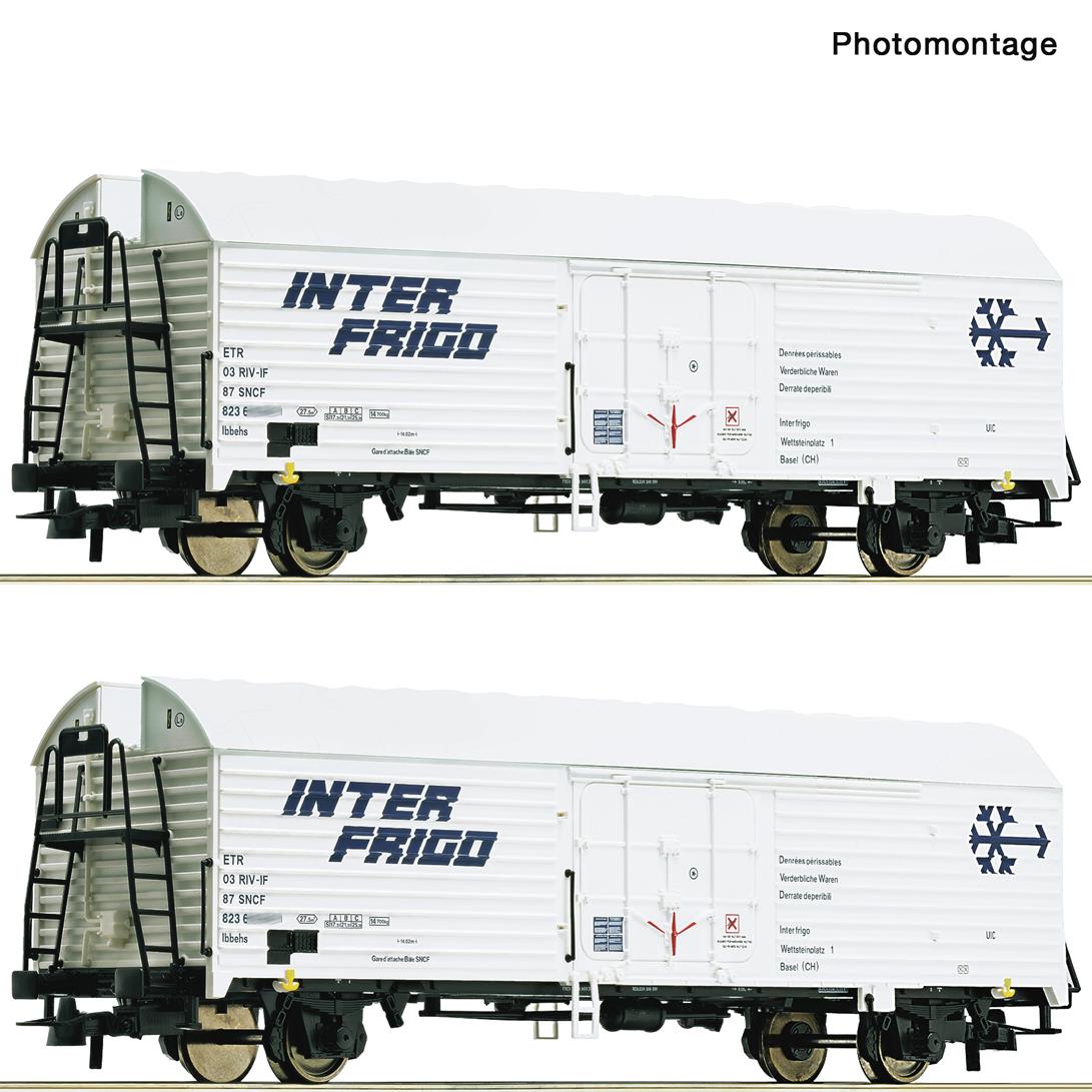 Roco 76040 SNCF Interfrigio ibbehs Refrigerated Wagon Set (2) IV HO