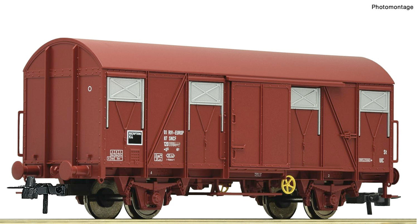 Roco 76319 SNCF Covered Goods Wagon IV HO