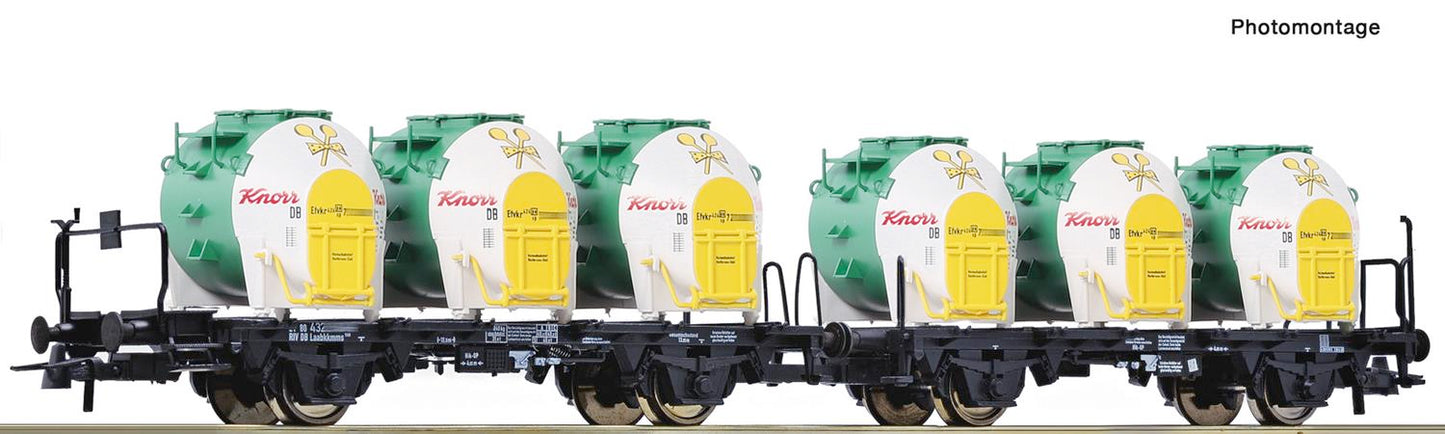 Roco 76468 DB Double Container Carrying Wagon III HO
