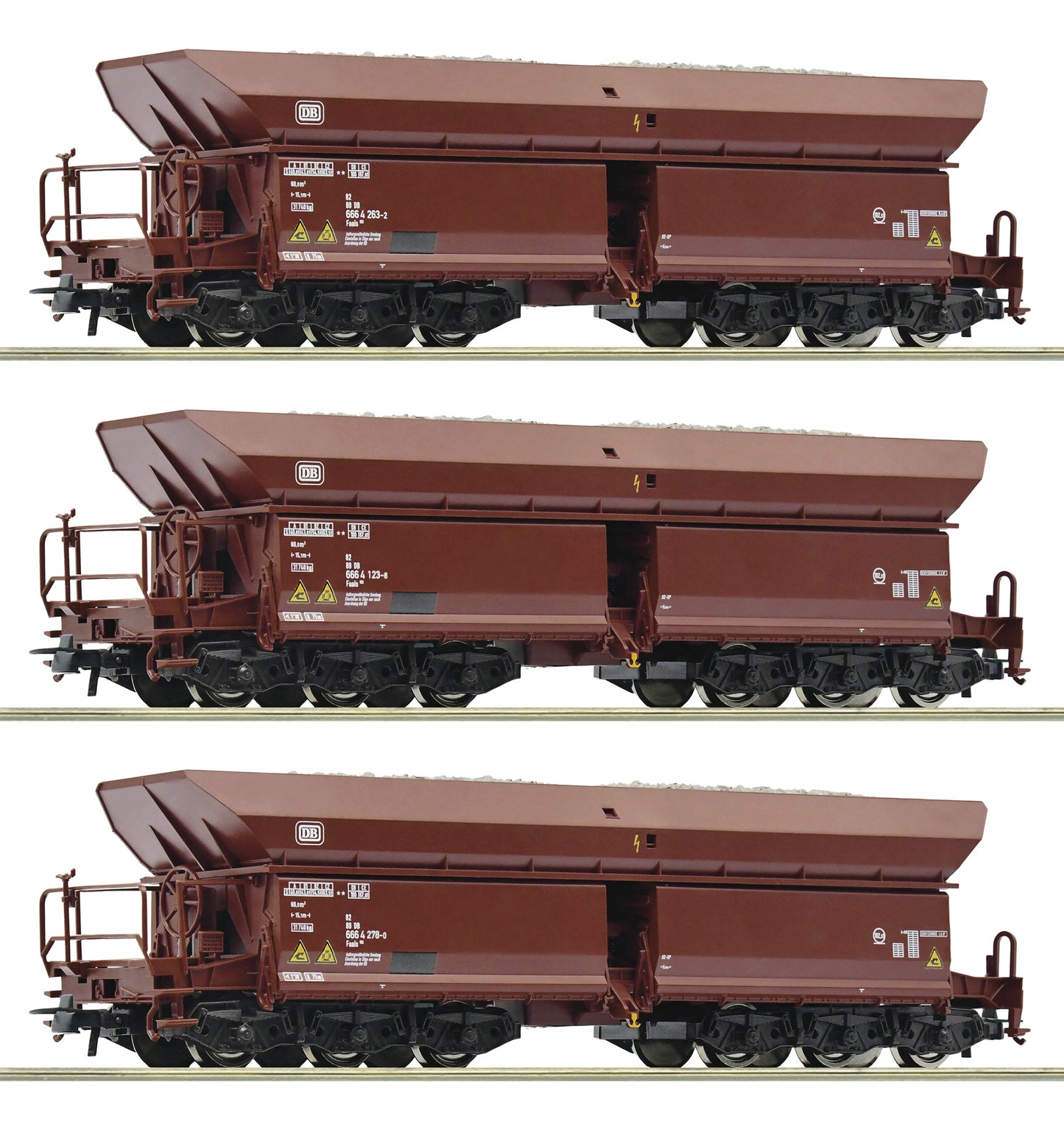 Roco 77030 DB Faals150 Ore Wagon Set 1 (3) IV HO Gauge
