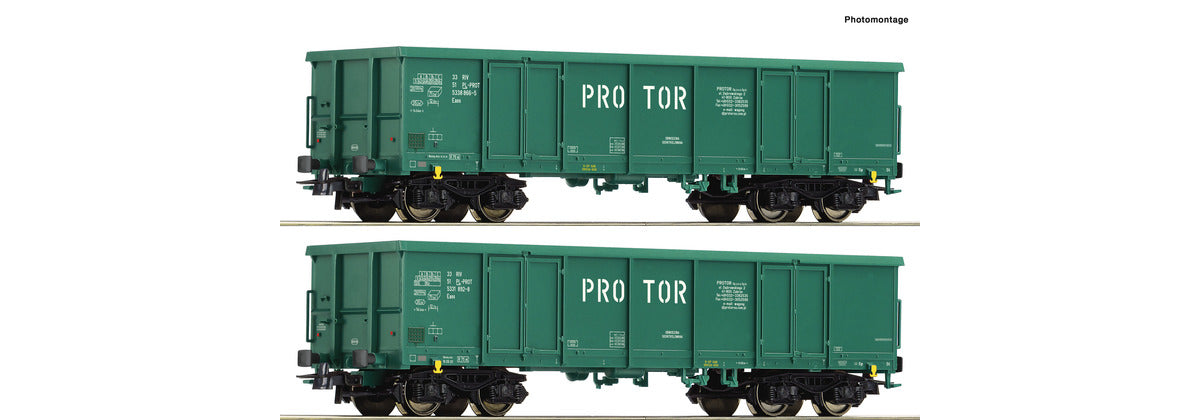 Roco Protor Eaos Gondola Set (2) VI RC77032 HO Gauge