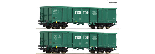 Roco Protor Eaos Gondola Set (2) VI RC77032 HO Gauge