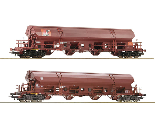 Roco DB Tadgs959 Swivel Roof Bogie Hopper Wagon Set (2) IV HO Gauge RC77036