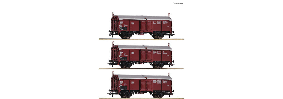 Roco DB Tcs Sliding Roof Van Set (3) IV RC77050 HO Gauge