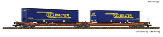 Roco Wascosa Sdggmrs738 Double Pocket Wagon LKW Walter VI RC77393 HO Gauge