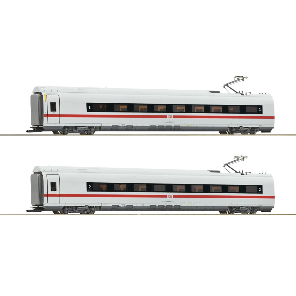 Roco HO RC78096 DBAG BR407 Intermediate Coach Set Lit (2) VI (~AC-Fitted)