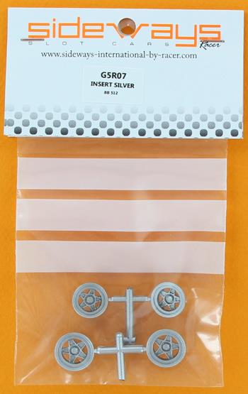 Sideways G5R07 Rim Inserts 512 Silver 1:32
