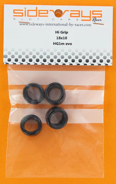 Sideways HG1M-EVO Hi Grip Tyres Medium 18 x 10 1:32