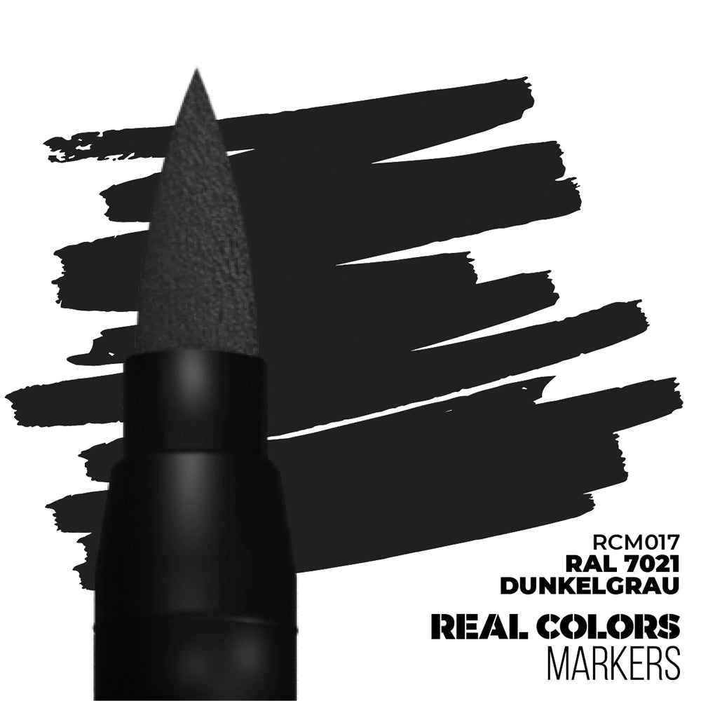 AK Interactive RAL7021 Dunkelgrau Real Colours Acrylic Paint Marker RCM017