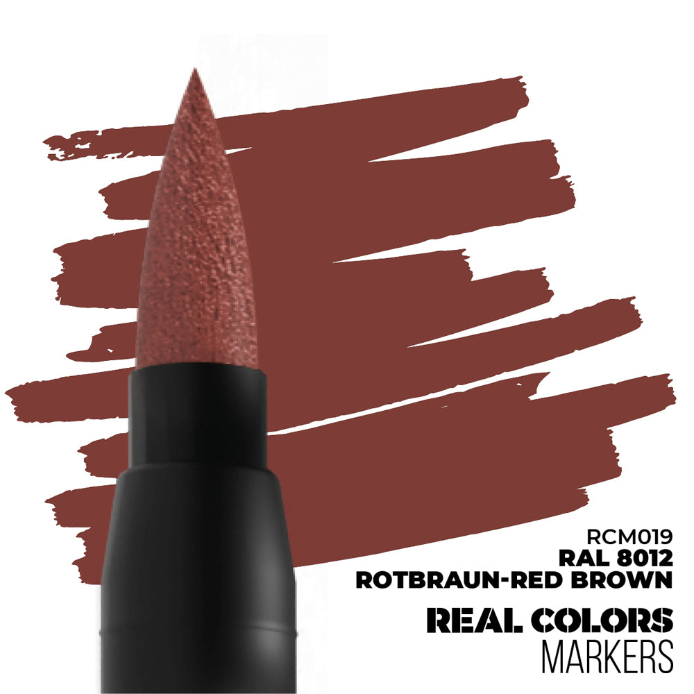 AK Interactive RAL8012 Rotbraun-Red Brown Real Colours Paint Marker RCM019